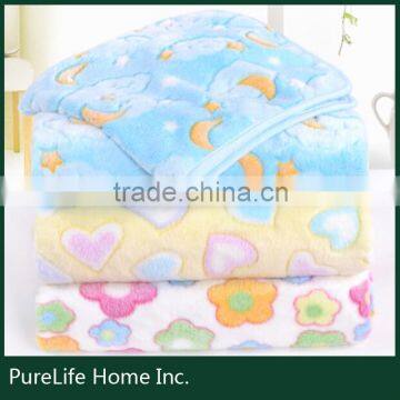 SZPLH passed SQP washable print polyester blanket
