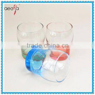 300ml Glass Juice Cup Colorful Drinking Glass with Sprayed Color                        
                                                Quality Choice