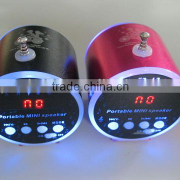 Portable Speaker with led flash light speaker