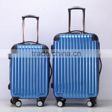 PC+ABS Blue Travel Cabin Luggage Suitcase Set With 3-Dial Combination TSA Lock