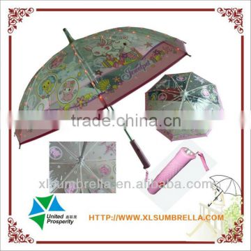 Clear sparkling LED reflective umbrella
