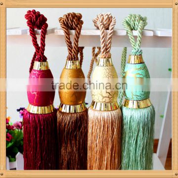 Popular curtain accessory tassel used for home decor 2016