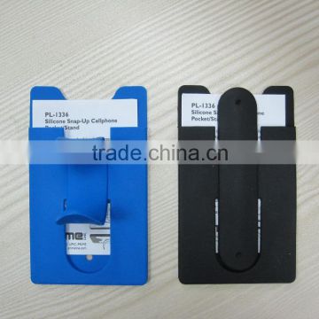 Silicone mobile Phone Wallet With phone holder