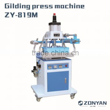 Pneumatic hot stamping machine for leather