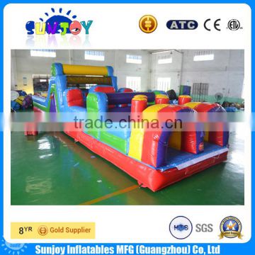 2016 Kids inflatable outdoor obstacle course equipment for sale