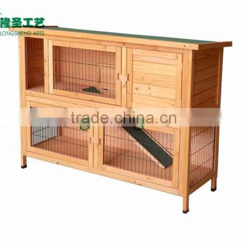 Two layer wooden Rabbit hutch