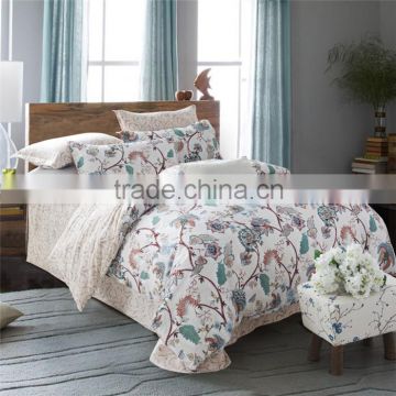 Simple Style Branches of Flowers Cotton Bedding Set