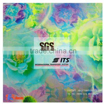 ES1020A 1# High quality digital printed silk satin fabric for top, underwear, dress fabric