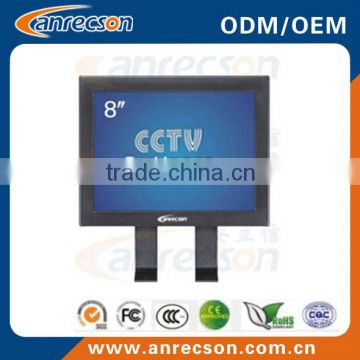 8 inch BNC/VGA metal housing lcd cctv monitor