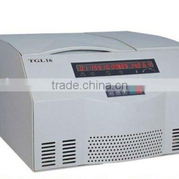 Tabletop TGL16 High Speed Refrigerated Centrifuge for lab
