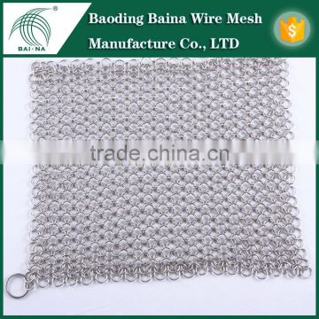 New design stainless steel square type pan scrubber