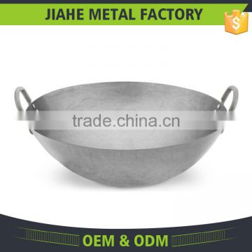 Hand Hammered 12 13 14 15 16 Inch Coating Carbon Steel Wok