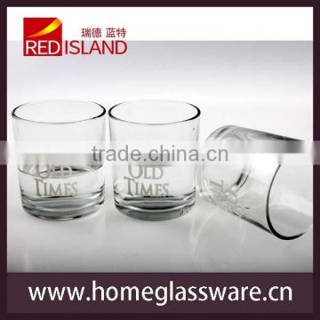 200ml glass logo printing whisky cup from china