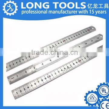 Hot selling 15cm graduated stainless stee rulerl for students