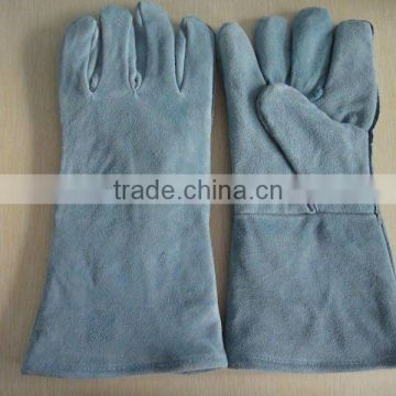 Light Blue Cow Split Leather Welding Glove ZMH02