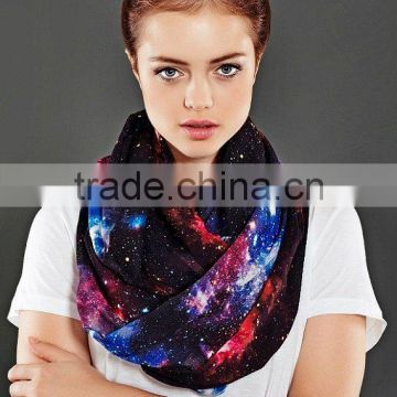 Space Galaxy Infinity Scarf Loop Scarf Circle Scarf Spring Summer Fall Winter Session gift ideas for her girlfriend wife