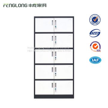Luoyang fenglong Produce High Quality white godrej 5 drawer credential steel filing cabinet
