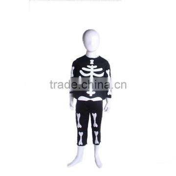 New design halloween costume cheap cosplay costume skeleton costume for kids