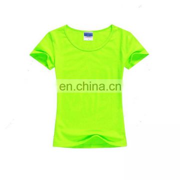 Factory Supply excellent quality ladies' t-shirt with many colors