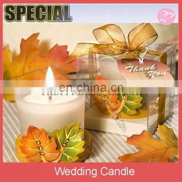 Wholesale Fall Leaf Candle-Wedding-Favors