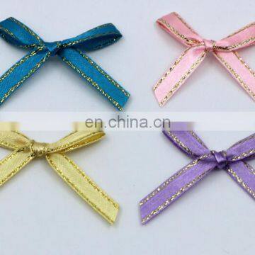 Satin Ribbon Bow with gold edge