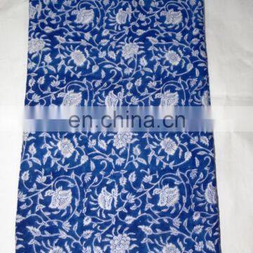 Indian Cotton Fabric Hand Block Natural Printed Cotton Fabric