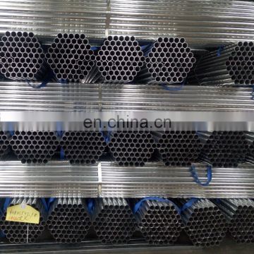 China Zinc coated /galvanized round steel pipe with good price manufacture
