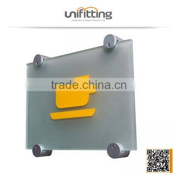 Aluminium side grip glass standoff hardware ,glass mounting hardware,wall mount glass hardware