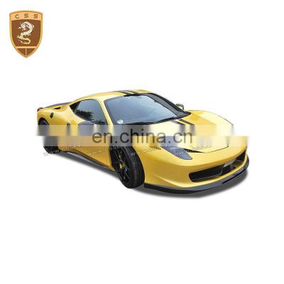 Vors Style Carbon Fiber Front Lip Rear Diffuser Car Body Kits And Spoilers Wing For Ferra-ri 458 Italia And Spider