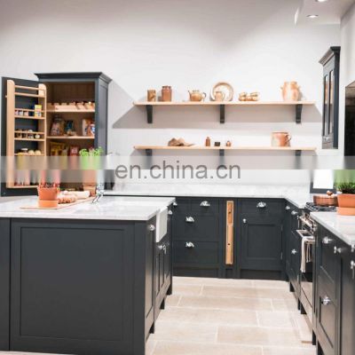 Black shaker style kitchens solid wood kitchen cabinets with double sink