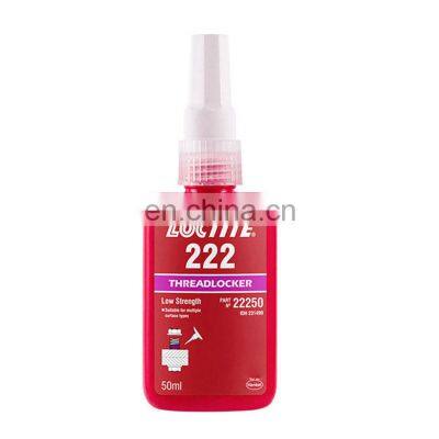 50ml loctiter 222 thread glue low strength purple anaerobic thread locking oil resistant easy to disassemble