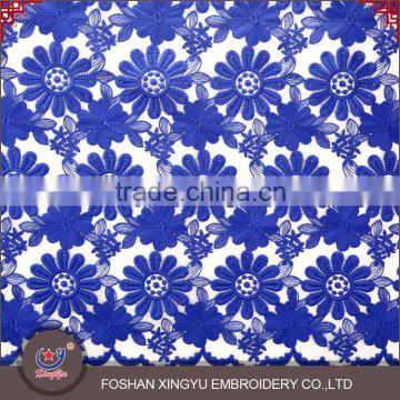 Water Soluble Chemical Embroidery Printed Guangzhou Fabric Lace