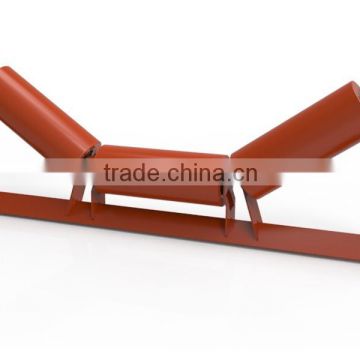 China Carbon Steel Troughing Conveyor Roller Frame for sale