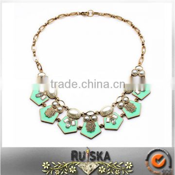 Unique Design Beautiful Oil Drip Handmade Pearl Necklace