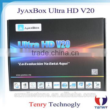 Digital Type and Yes FTA(Free To Air) JYAXBOX ultra hd v20 with jb200 and wifi 1080p hd for north america