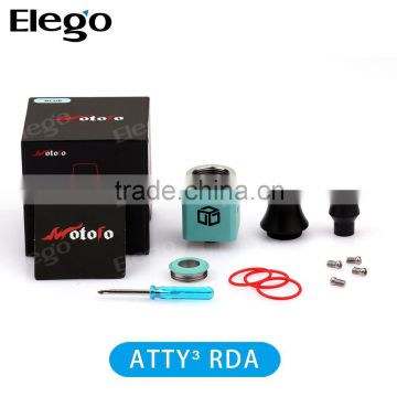 New ATTY3 RDA Rebuildable atomizer Atty 3 square Magic Cube rda atomizer from Elego
