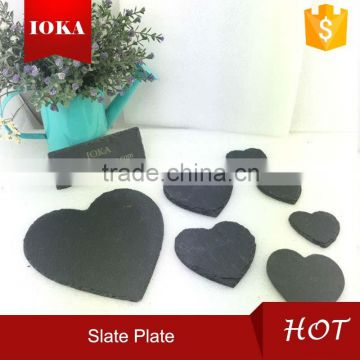 Novel Designed Black Slate Plate For Restaurant