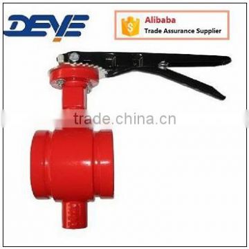EPDM Seat Groove Ends Shoulder Butterfly Valve Soft Seat Hydraulic