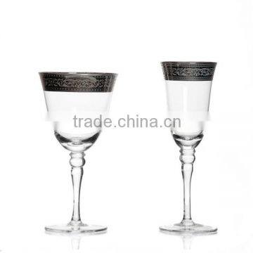 Vintage Water Wine Goblet wine glasses
