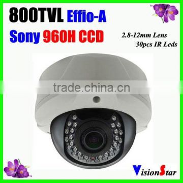 2015 New Products Sony Effio-A 800TVL CCD Camera Mini Hidden Camera Vandalproof Varifocal Wireless Video Camera Night Vision