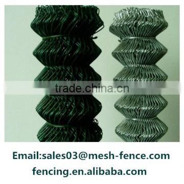 Security PVC Coated Galvanized Chain Link Fence With Low Price (100% Factory)
