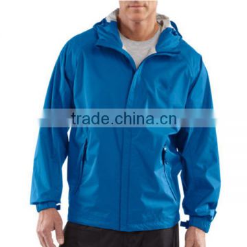 New hooded waterproof blue rain clothing