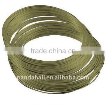Stainless steel memory wire, Nickel Free, Antique Bronze, 5.5CM, Wire: 0.6mm, about 1100 circles/500g(MW5.5CM-NFAB)