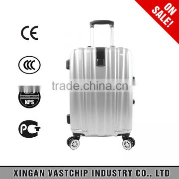 Wholesale OEM travel hardshell ABS+PU trolley luggage bags, suitcase manufacturer