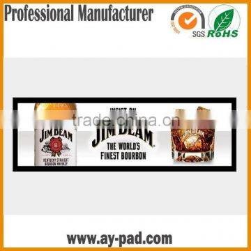 AY Washable Customised Logo Rubber Beer Wholesale Bar Runner