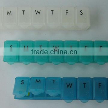 plastic weekly pill case