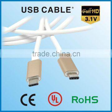 China manufactuer wholesale usb 3.1 double sided usb cable type c to type c for samsung