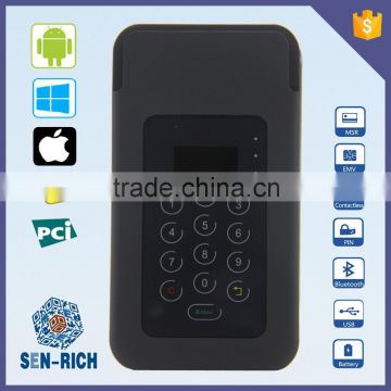 Bluetooth Type Encrypting Pin Pad with Smart Card Reader, MSR