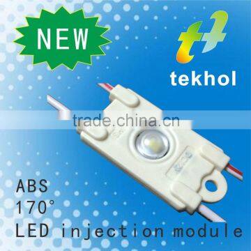 2015 Tekhol highlighting 2835 smd led/ 12V0.7w led injection module with 170 degrees lens/ led 2835 module on alibaba