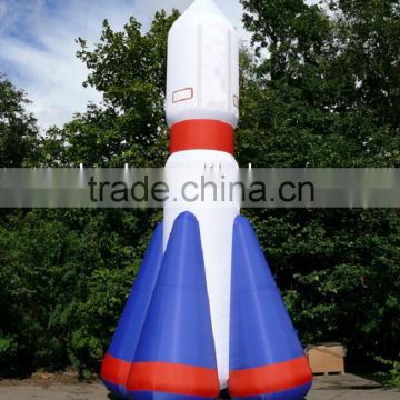Air-Blown Inflatable Rocket Model for Advertising Decoration